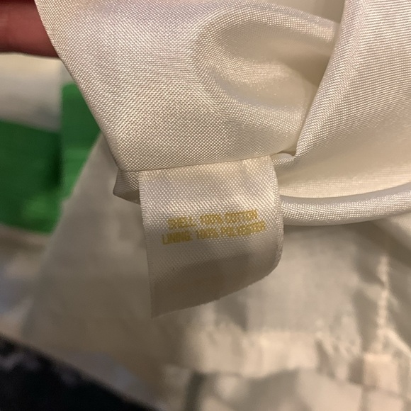 Kate spade senorita peplum green and white striped skirt size 12 ruffle midi - Picture 11 of 11